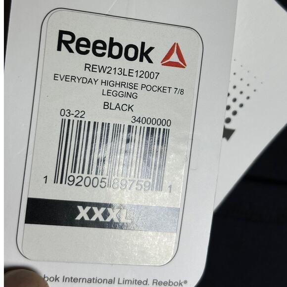 NWT Reebok Womens everyday highrise pocket leggings size 3 XL - Picture 3 of 8